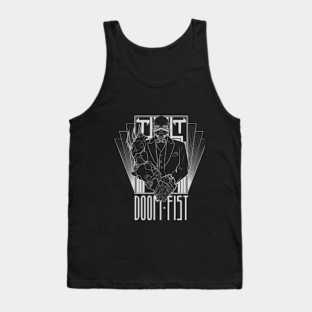 The Great Doomfist (white on dark) Tank Top by SJBTees